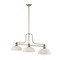 Z-Lite Melange 3 Light Chandelier, Heritage Brass & Matte Opal 725-3HBR-DMO14 - alternate 3